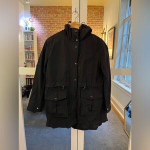 J.Crew Black Raincoat
